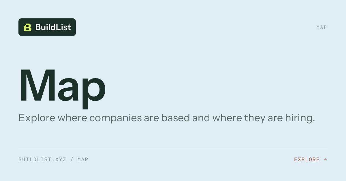 Company & Job Locations Map | BuildList
